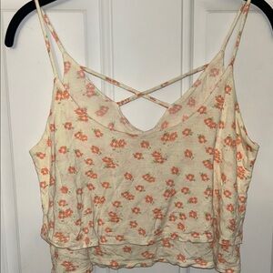 La Hearts Floral Camisole in Cream and Coral